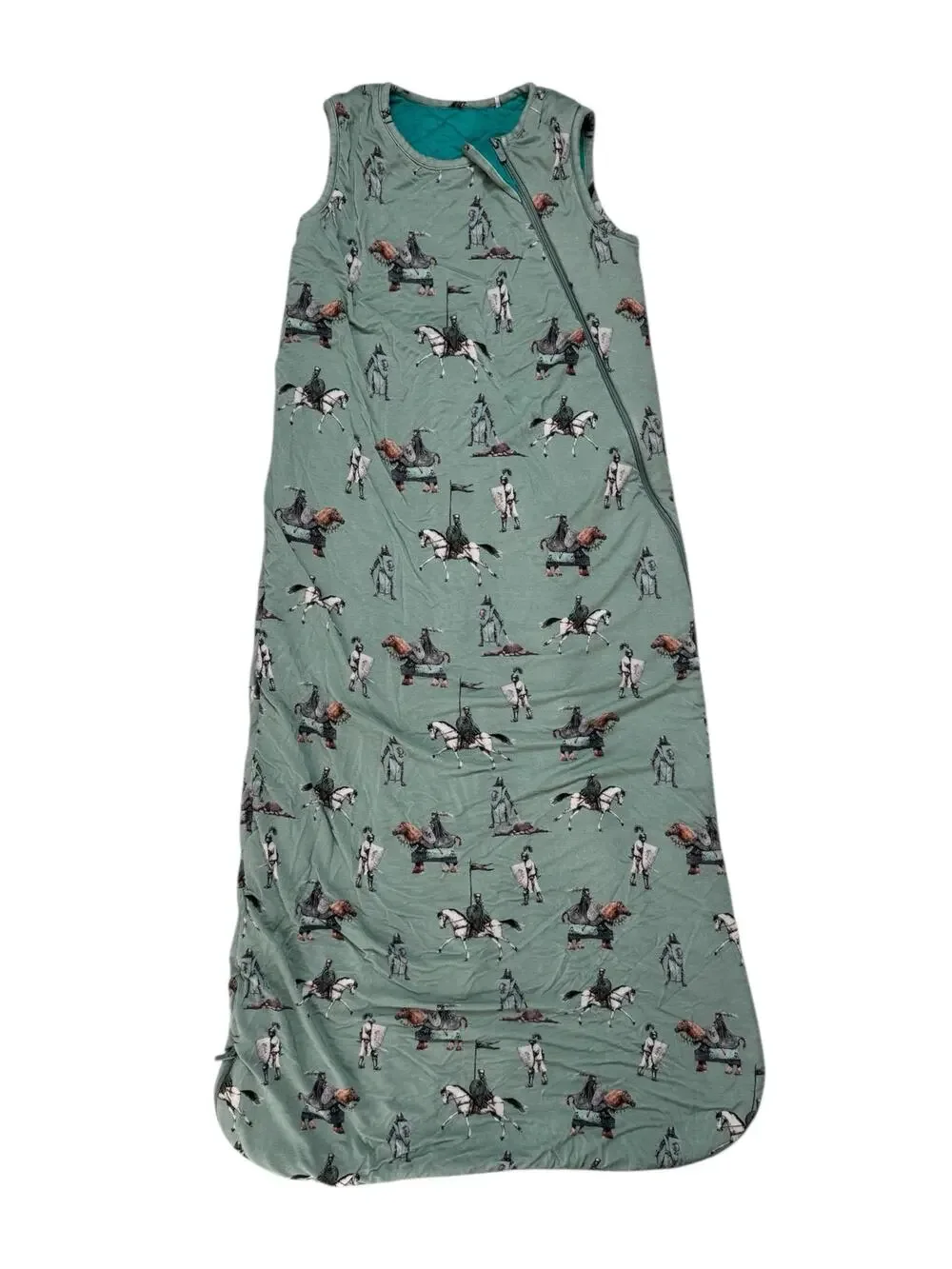 POSH PEANUT Medieval Knights Green Sleep Bag Sack Size 18-36 months 2.5 TOG
